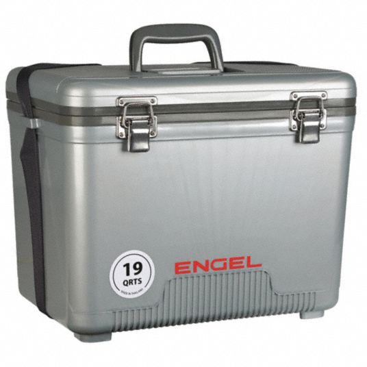 ENGEL Personal Cooler: 19 qt Cooler Capacity, 16 1/2 in Exterior Lg, 11 in  Exterior Wd, Not Round