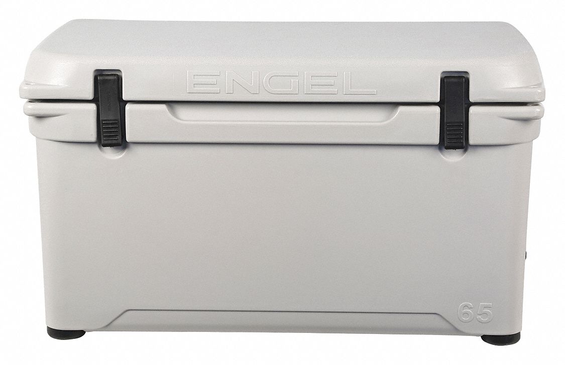 Marine Chest Cooler: White, 70 Cans, 58 qt Cooler Capacity, 10 day Ice Retention