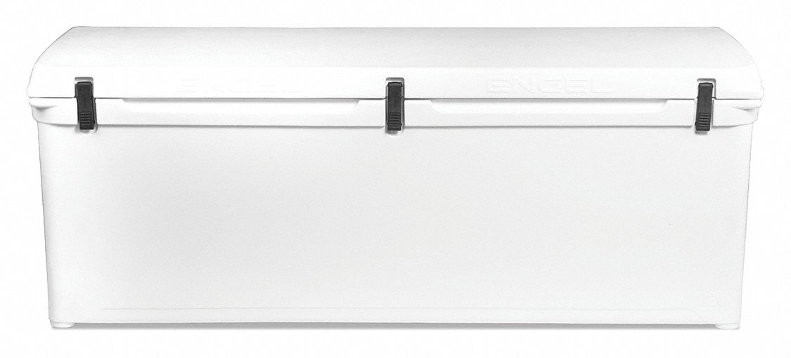 Marine Chest Cooler: White, 375 Cans, 293 qt Cooler Capacity, 10 day Ice Retention