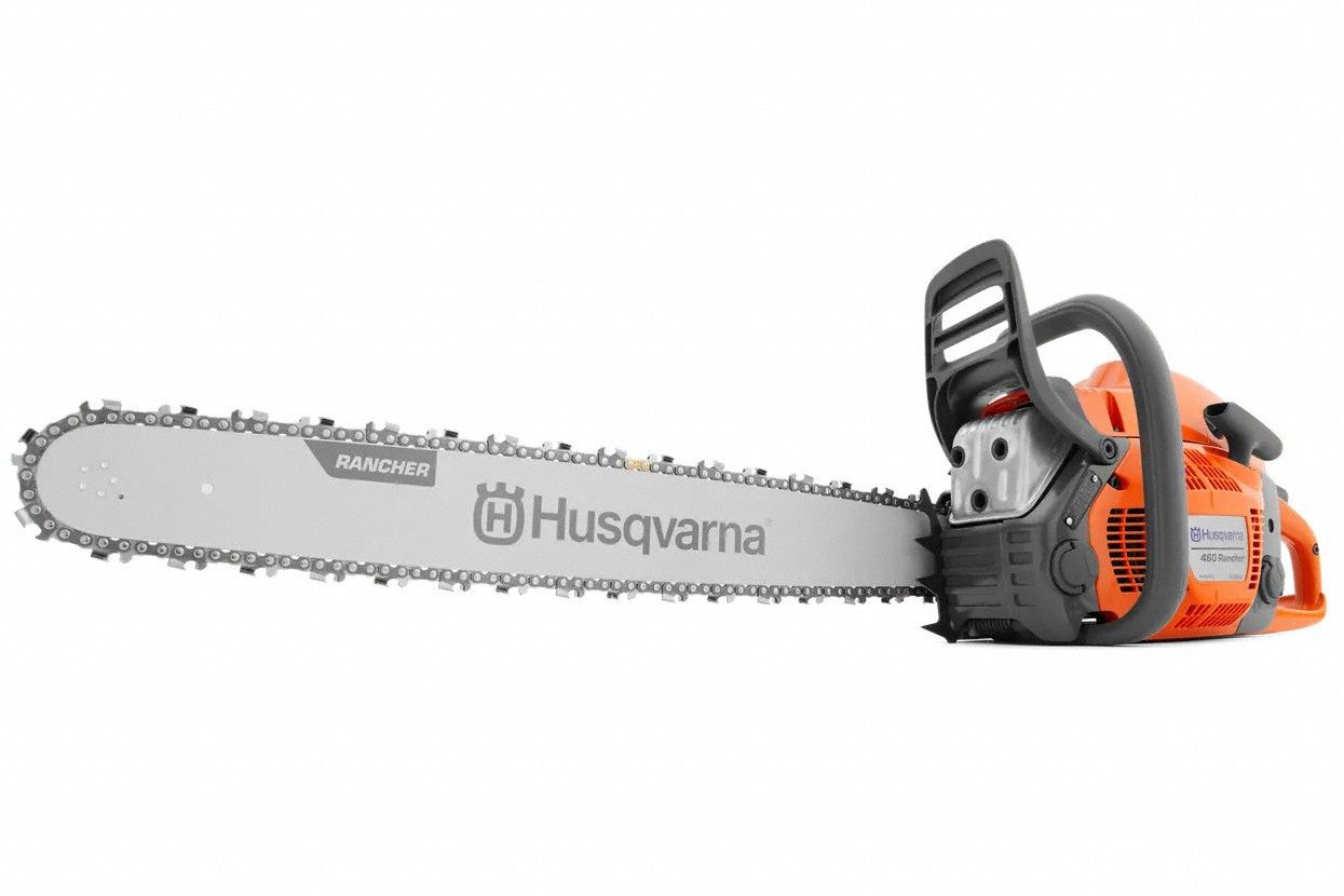 Gas-Powered Chainsaw: 24 in Bar Lg, Rear Handle, Auto Chain Oiler, 3.6 hp Horsepower