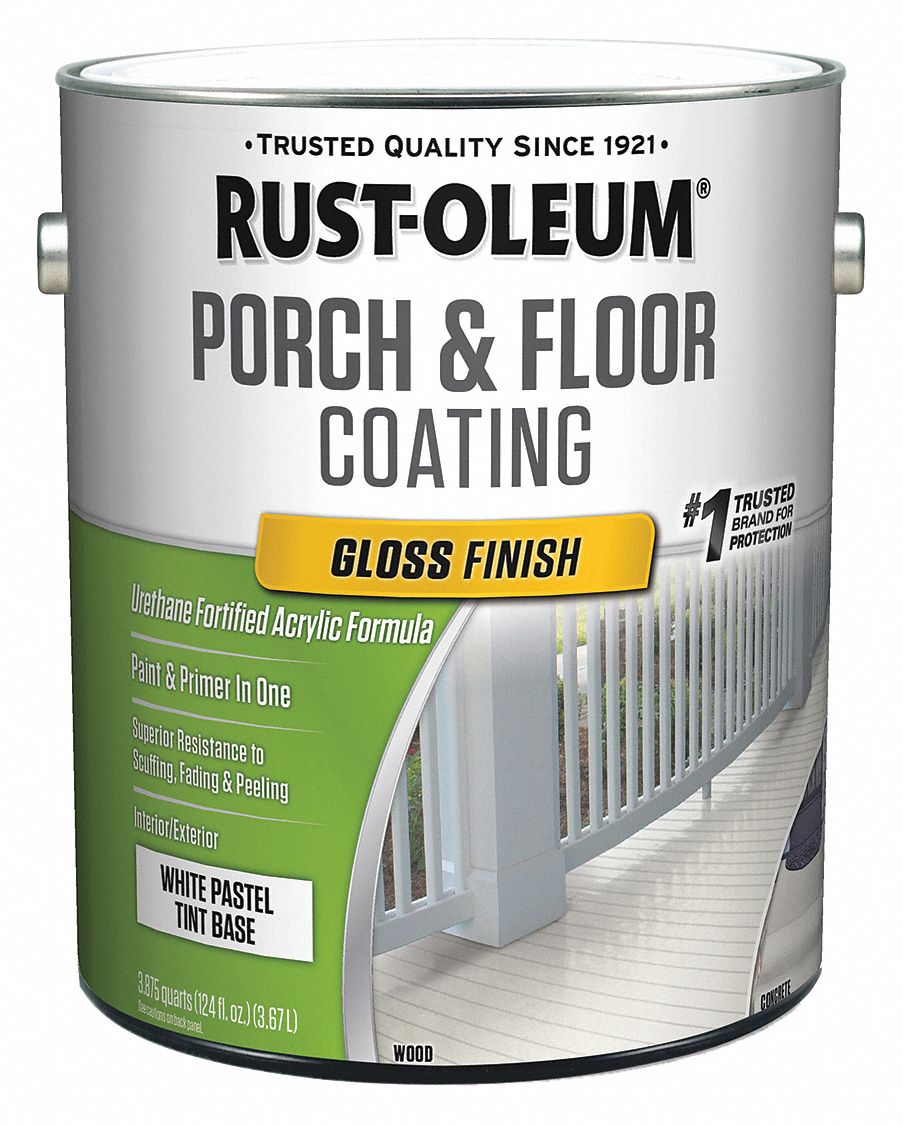 RUSTOLEUM Gloss Urethane Modified Acrylic Floor Coating, White Pastel