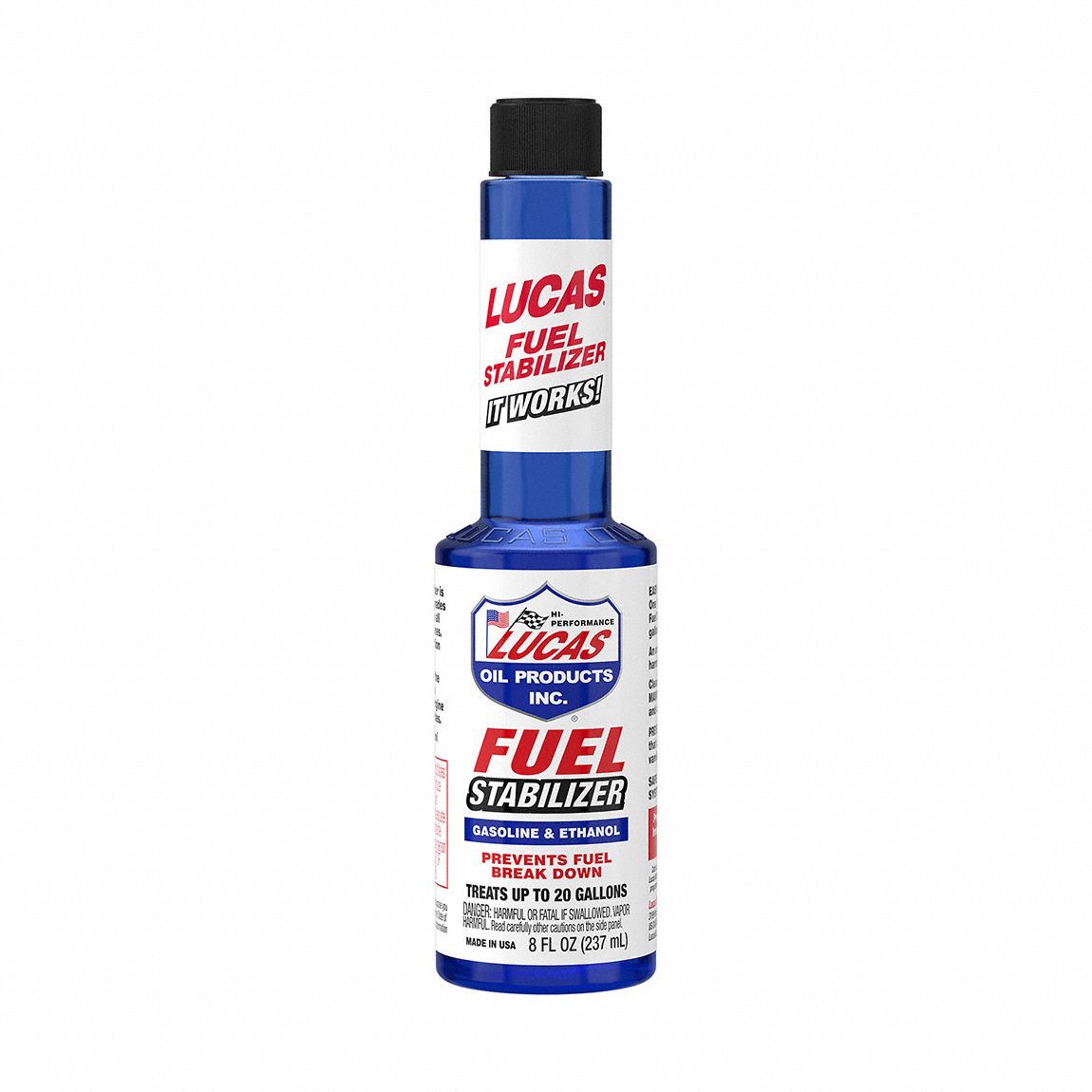 Fuel Stabilizer: Liquid, 8 oz Container Size, 191°F Boiling Point (F), 0% VOC Content