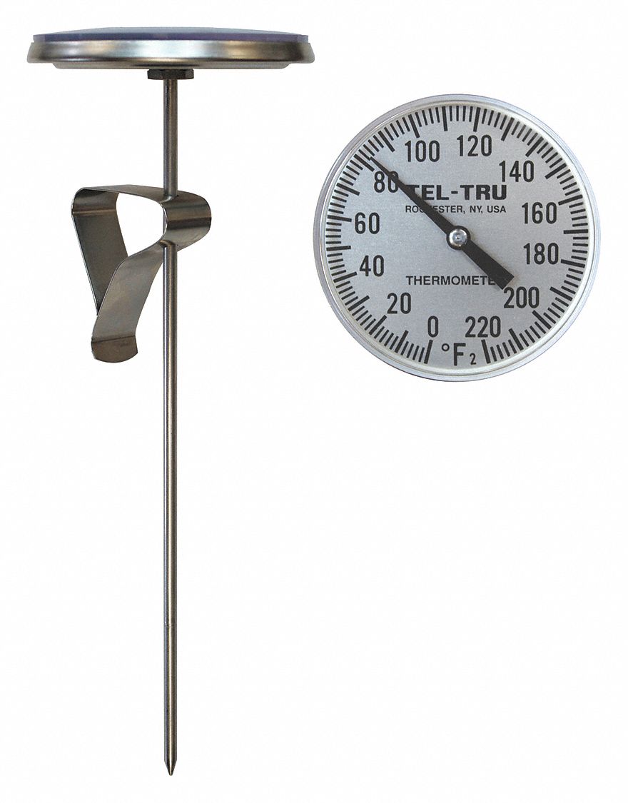 Frying Dial Thermometer, Stainless Steel, Ø50mm - PSE - Priggen Special  Electronic, 8,33 €