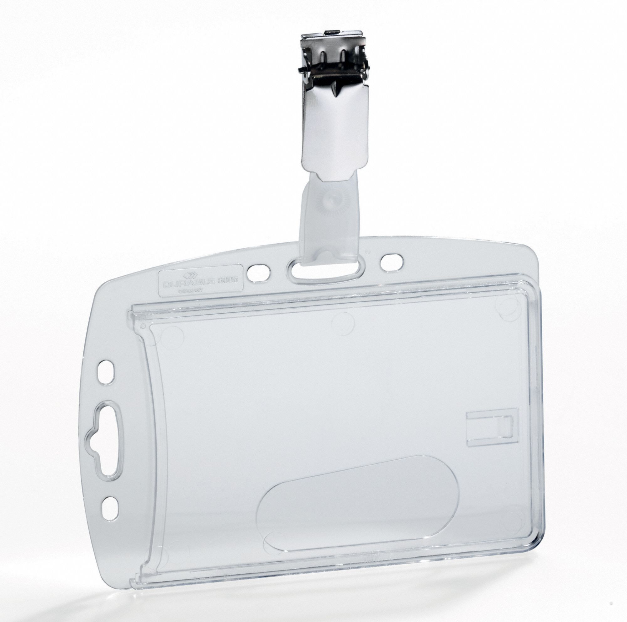 DURABLE ID Badge Holder, Shell Style, PK25 461N59800519 Grainger