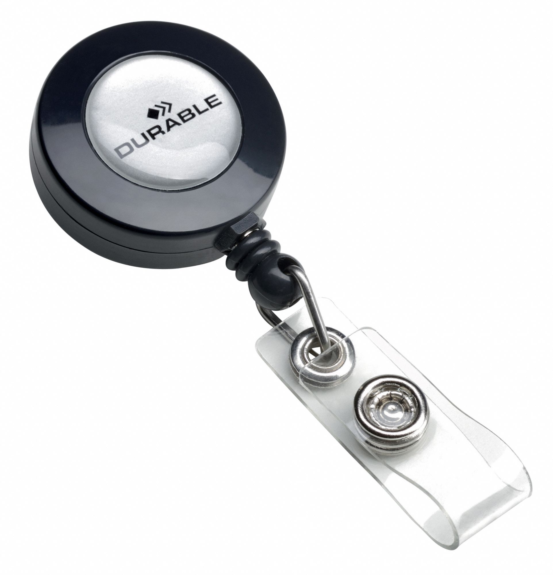 DURABLE ID Badge Holder, Shell Style, PK10 461N87822419 Grainger