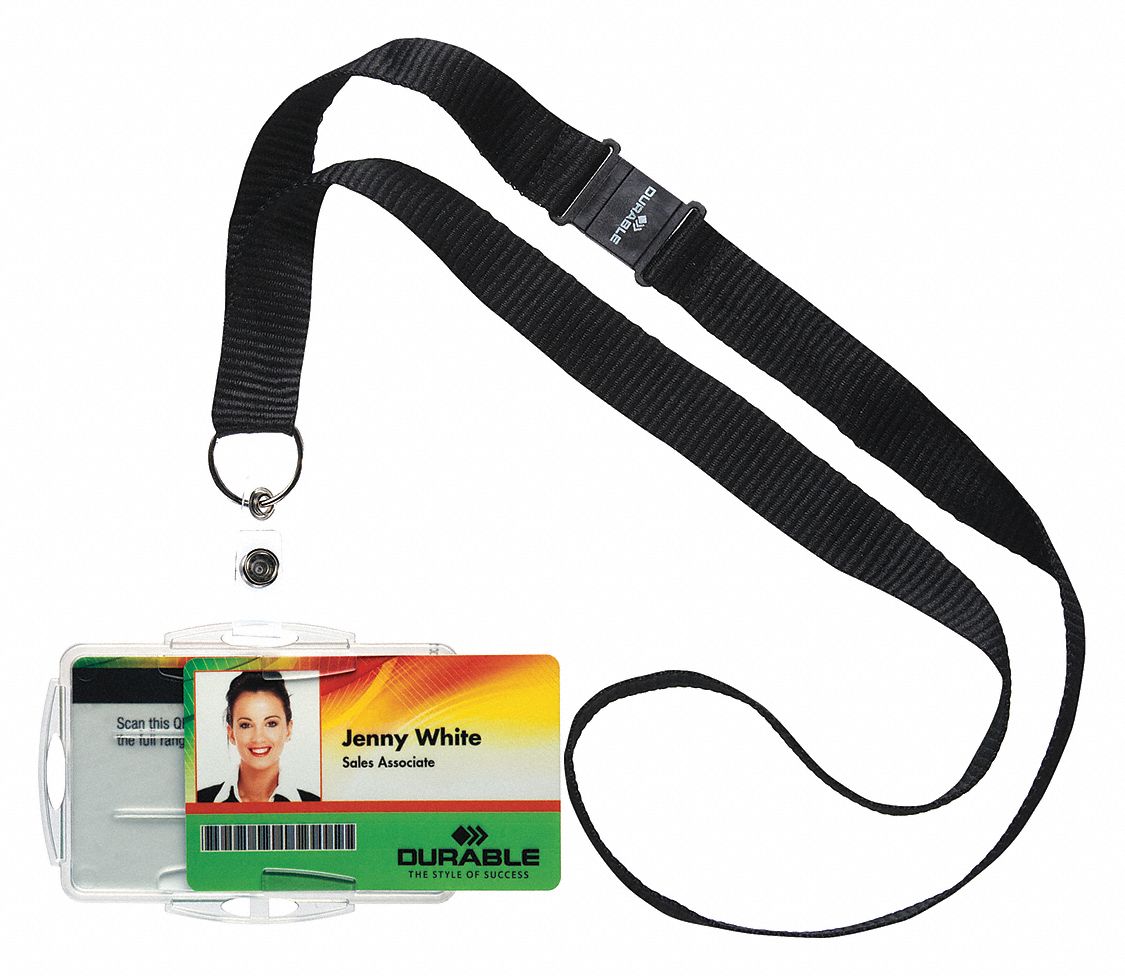 DURABLE, Dual/Open Style, Blank, ID Badge Holder - 461N91|826719 - Grainger