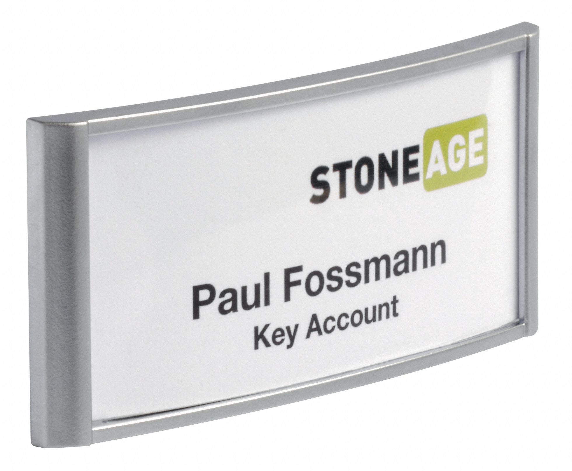 DURABLE Badge Holder, Silver, PK10 461P03854023 Grainger