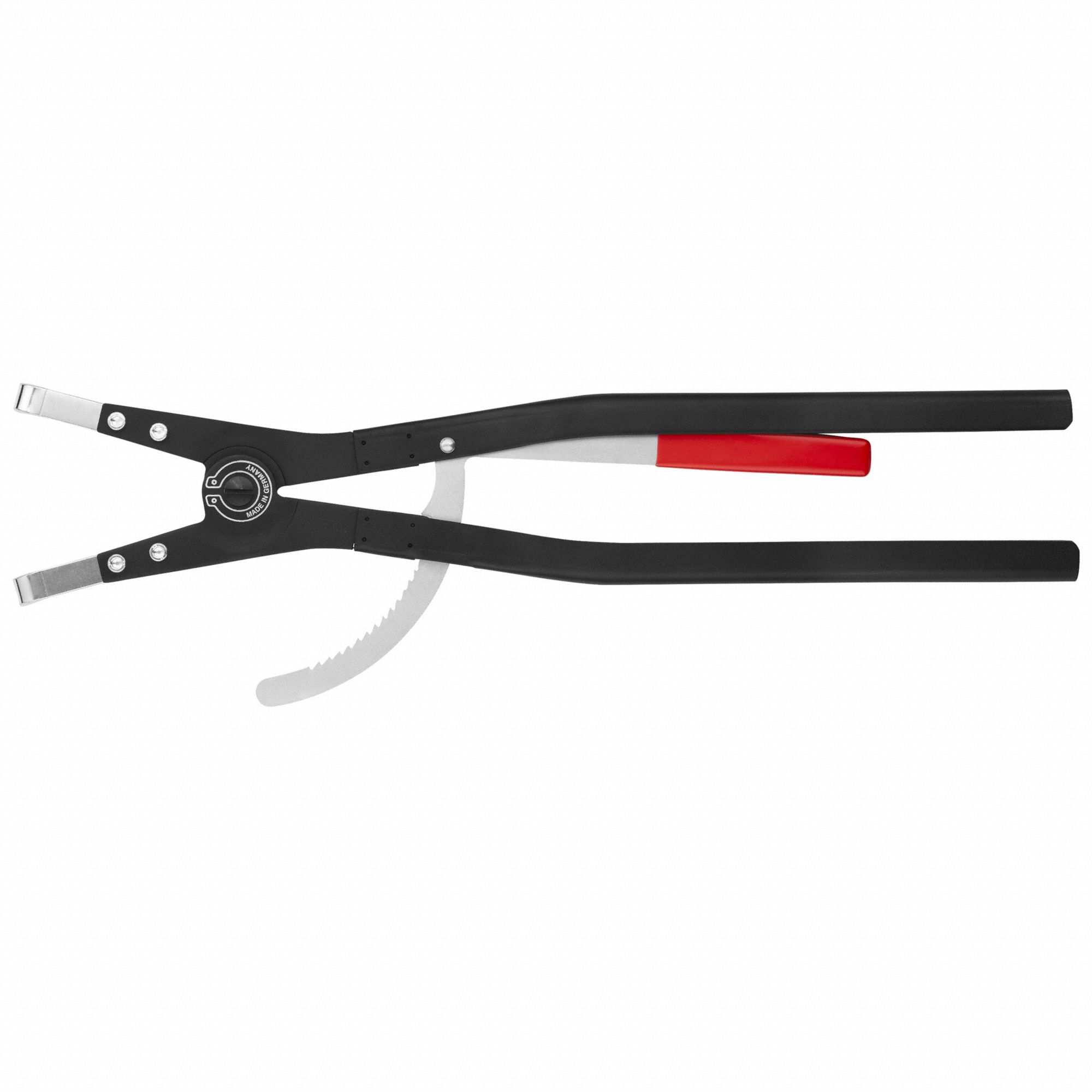Retaining Ring Plier: External, For 252 mm to 400 mm Shaft Dia, 0.177 in Tip Dia, 90° Tip Angle