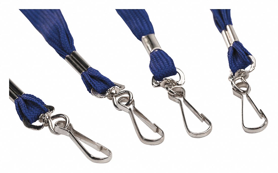 Pendant Tag Lanyard: 12 in Overall Lg, Blue, Roam Alert System, Pendant Tag
