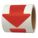 FLOOR MARKING TAPE, ARROW, SOLID, RED, NO LEGEND, 4 IN X 4 IN, 5.5 MIL THICKNESS, INCOM, VA