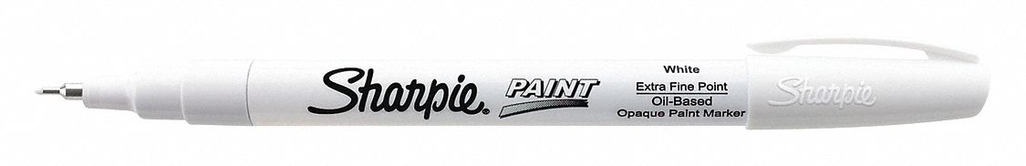 Liquid Paint Marker: Fiber, White, Round, 12 PK