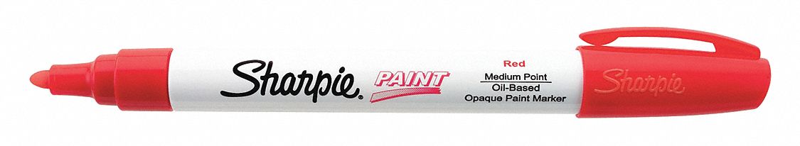 Liquid Paint Marker: Fiber, Red, Point, 12 PK
