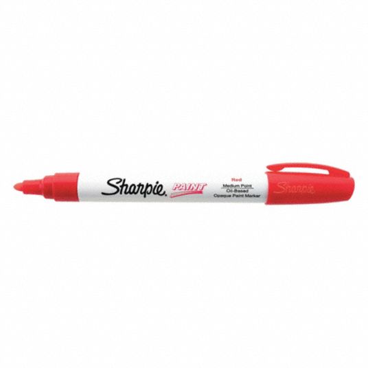 SHARPIE, Fiber, Medium Tip Size, Paint Marker - 462D47
