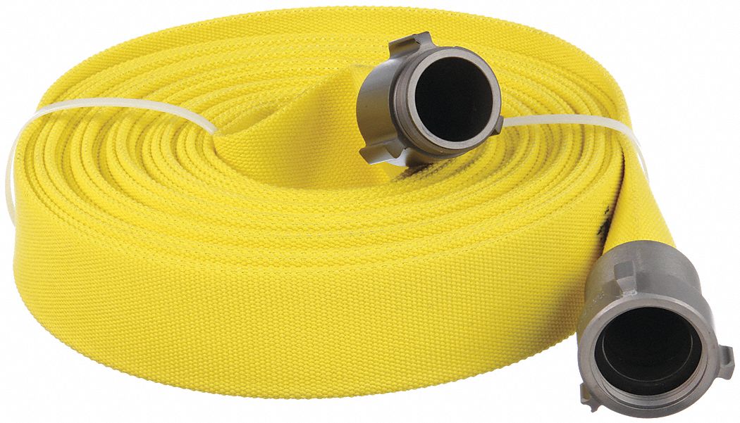 FORESTLITE, Single Jacket, 100 ft Hose Lg, Fire Hose 462D76
