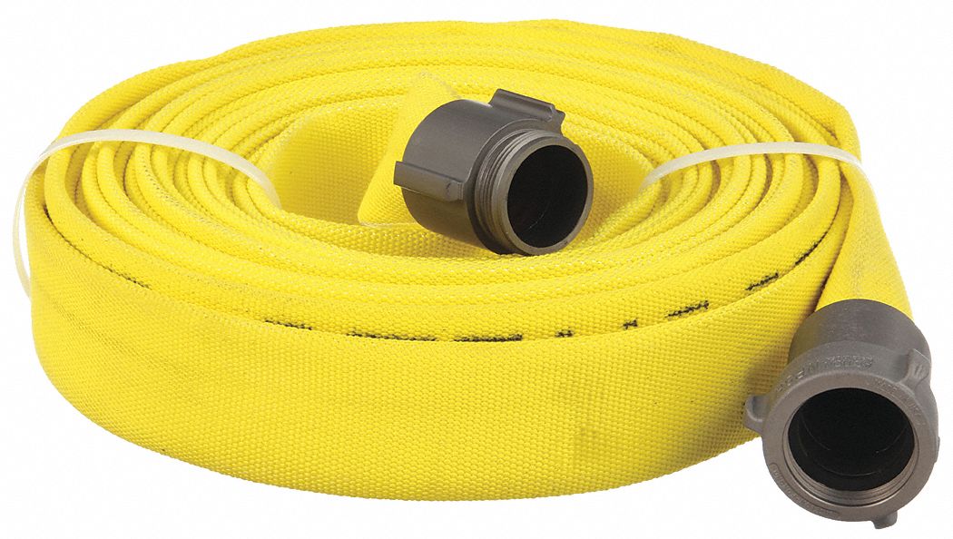 FORESTLITE, Single Jacket, 100 ft Hose Lg, Fire Hose 462D78