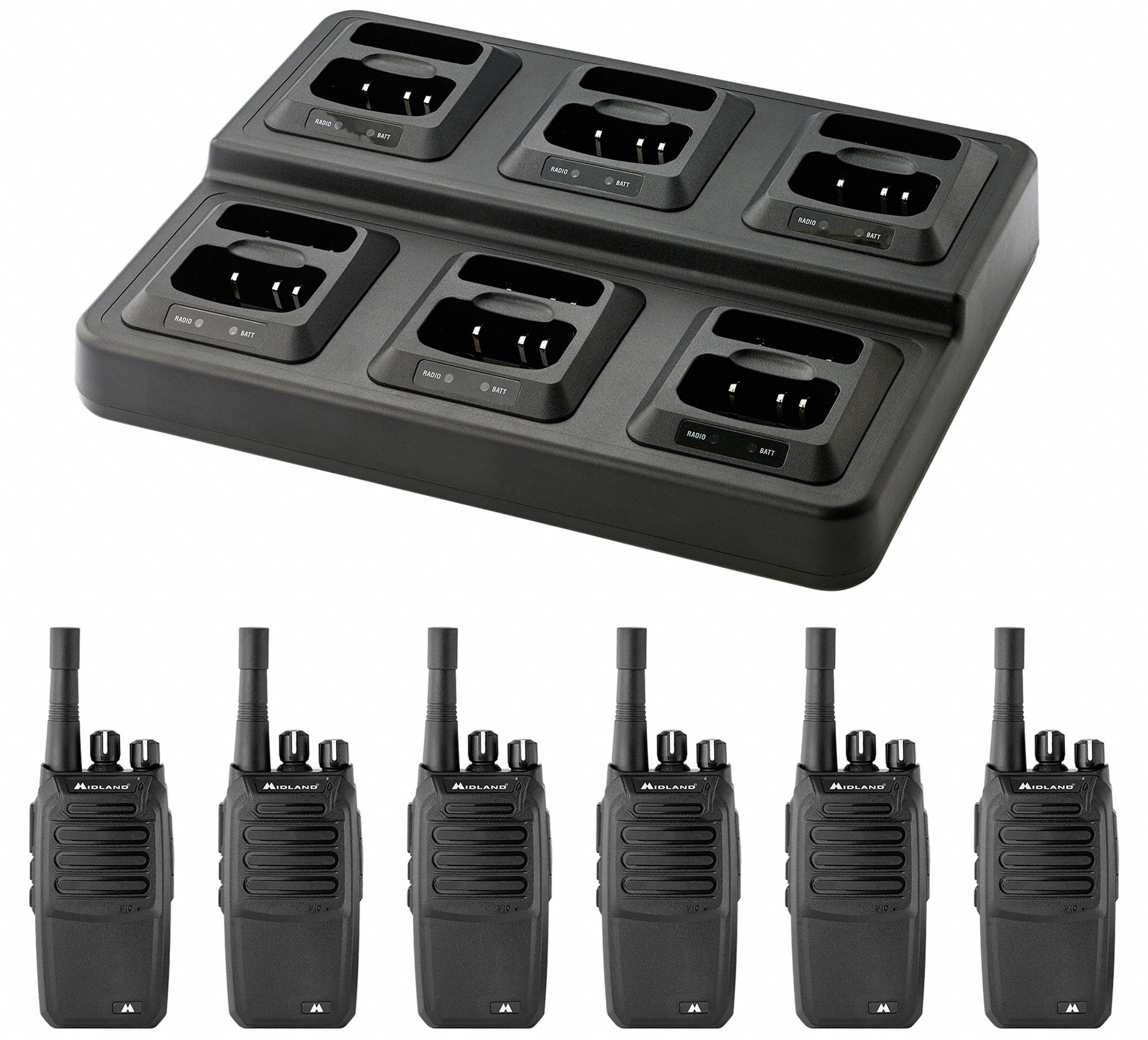 MIDLAND Handheld Portable Two Way Radio, BIZTALK, 16, UHF, Digital, No