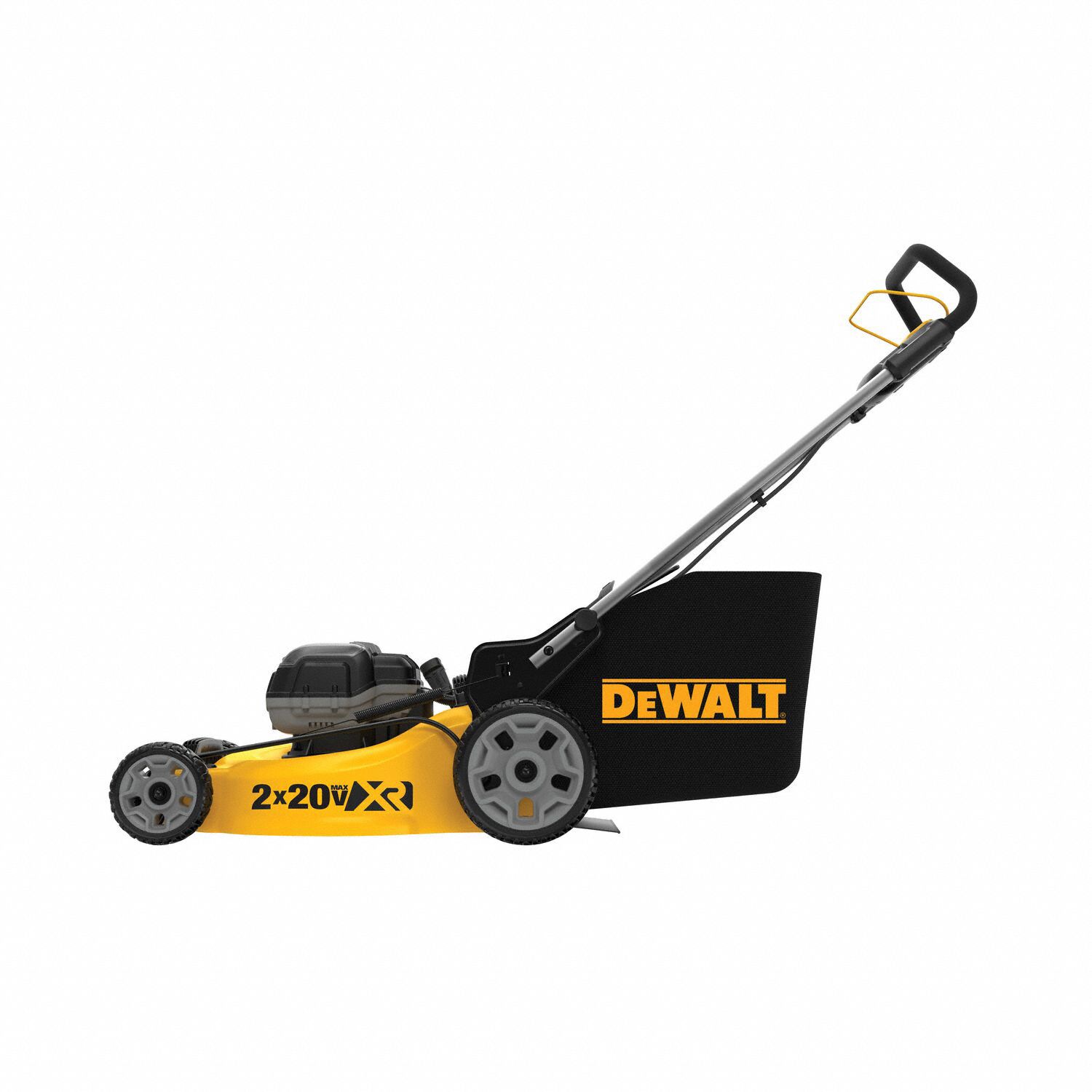 DEWALT Walk Behind Mower Push, 20 in Cutting Wd, Mulch/Side or Bag