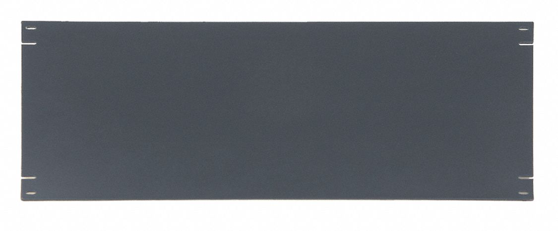 Blank Panel For 4 Rack Units Black
