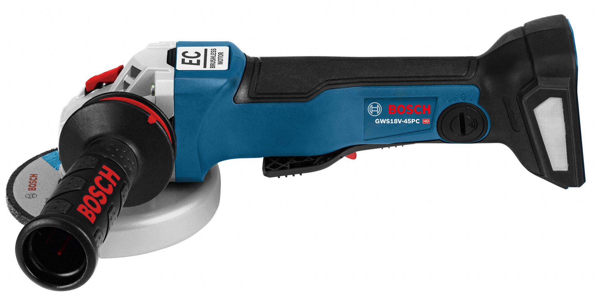 BOSCH Cordless, Cordless Angle Grinder, 4 1/2 in Wheel Diameter, 18V DC