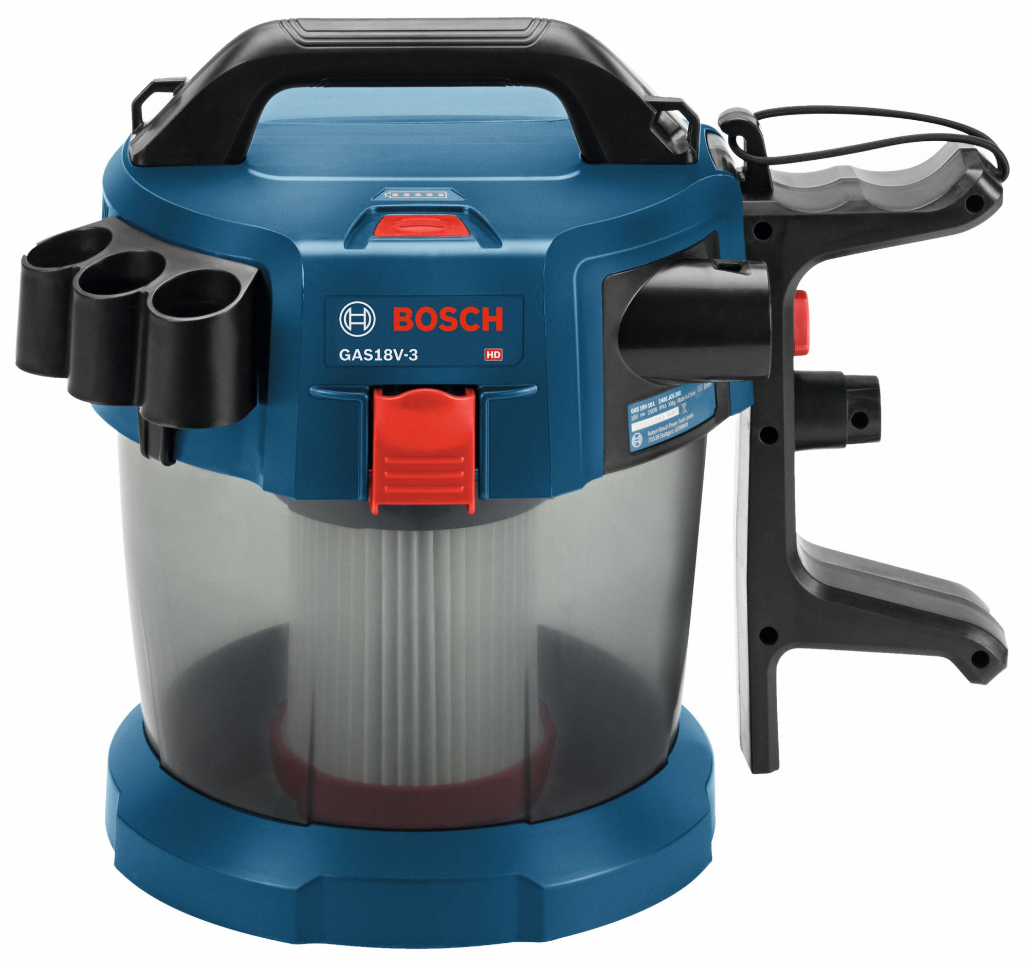 BOSCH Handheld Vacuum 51 cfm Vacuum Air Flow, 10 lb Wt, 2 1/2 gal