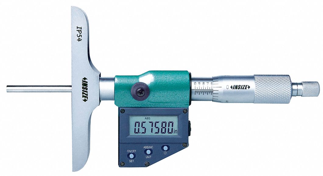 INSIZE Mechanical Depth Micrometer In To In Range In Accuracy