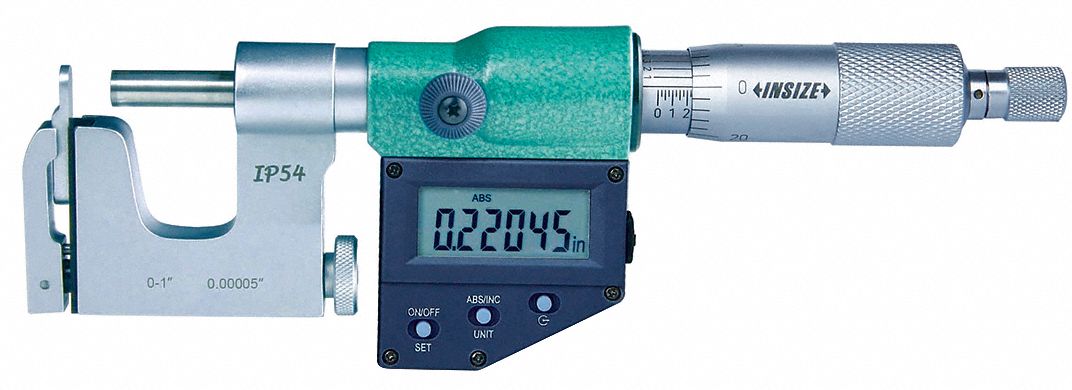 Digital Interchangeable-Anvil Micrometer: