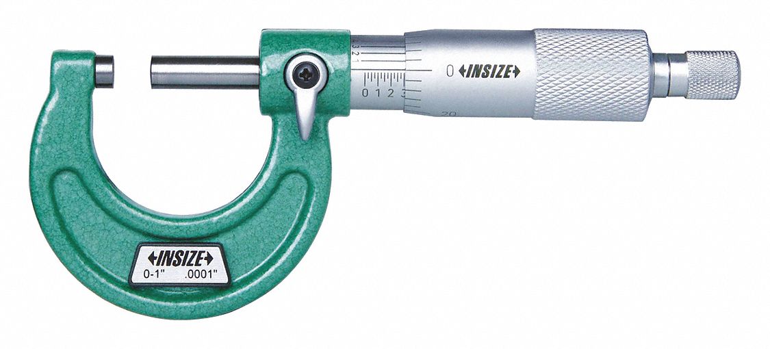 Mechanical Outside Micrometer: 0 in to 1 in, Inch, +/-0.00015 in Accuracy