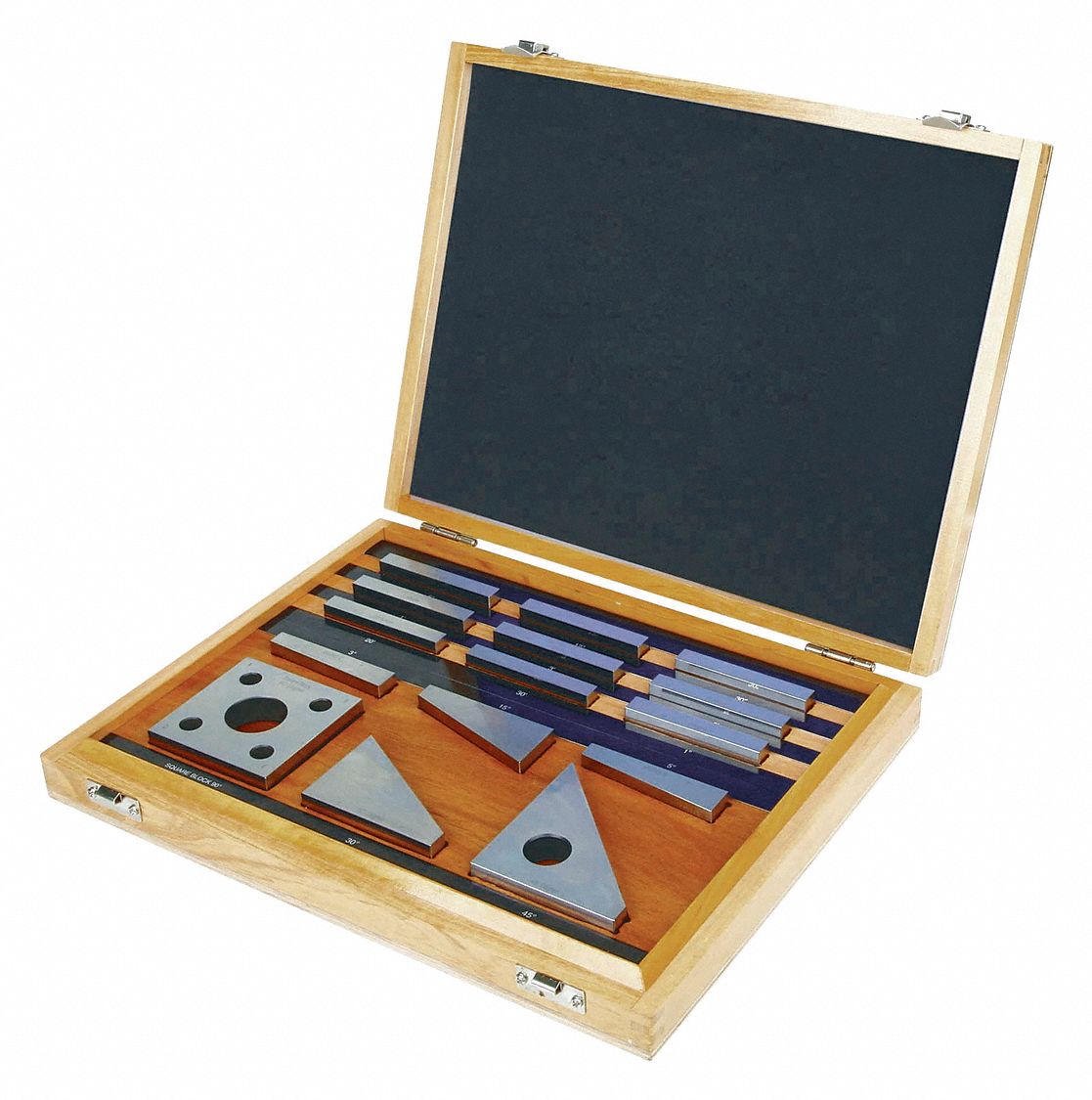 INSIZE, 15 Pieces, 1° to 90° Included Size Range, Angle Gauge Block Set ...