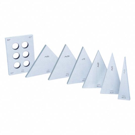 INSIZE, 36 Pieces, 1° to 100° Included Size Range, Angle Gauge Block
