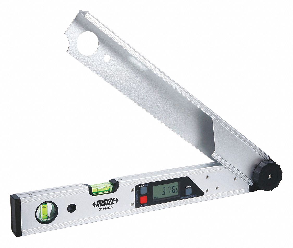 INSIZE Digital Angle Finder, Operation Type Digital, Range 0° to 225