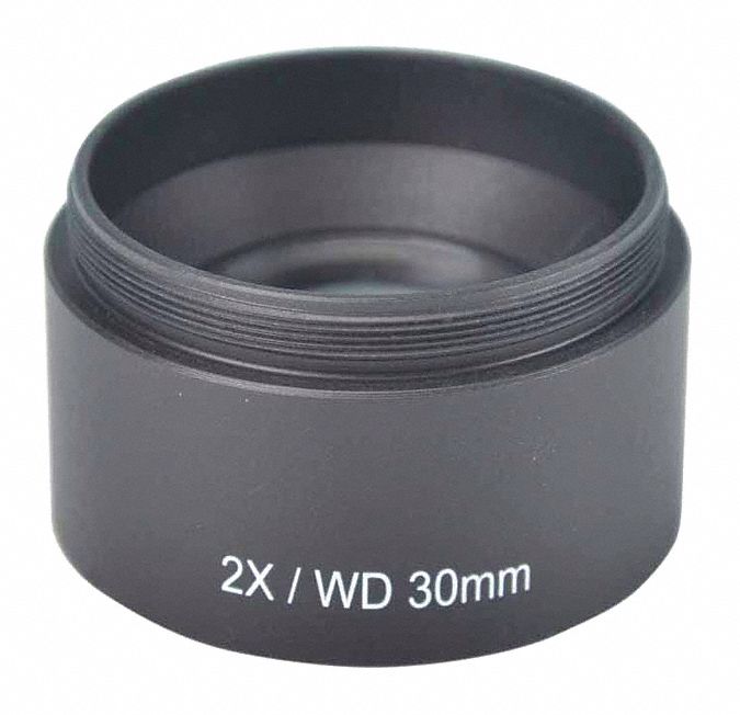 Auxiliary Objective 2X: 20X, 9.9 mm Optical Field of View, 1.91 in, ISM-ZS