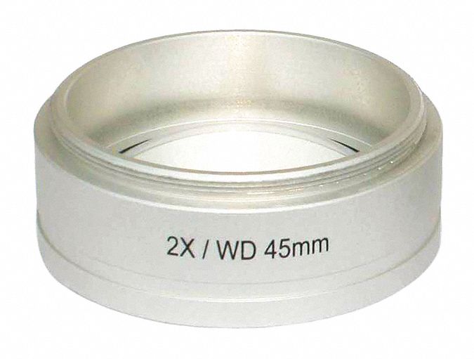 Auxiliary Objective 2X: 20X, 11 mm Optical Field of View, 2.26 in, ISM-ZS