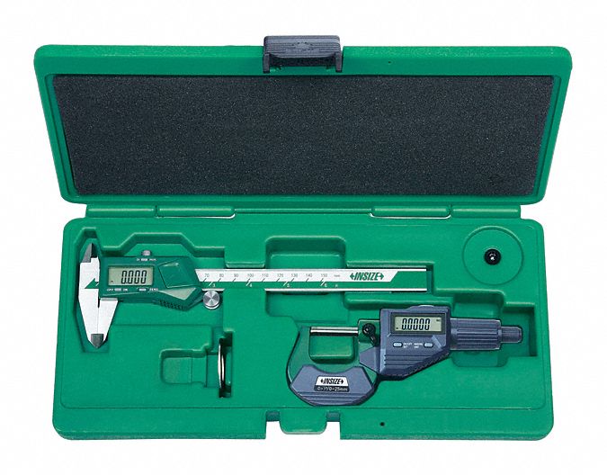 INSIZE, 2 Pieces, Digital Caliper, Precision Measuring Tool Kit