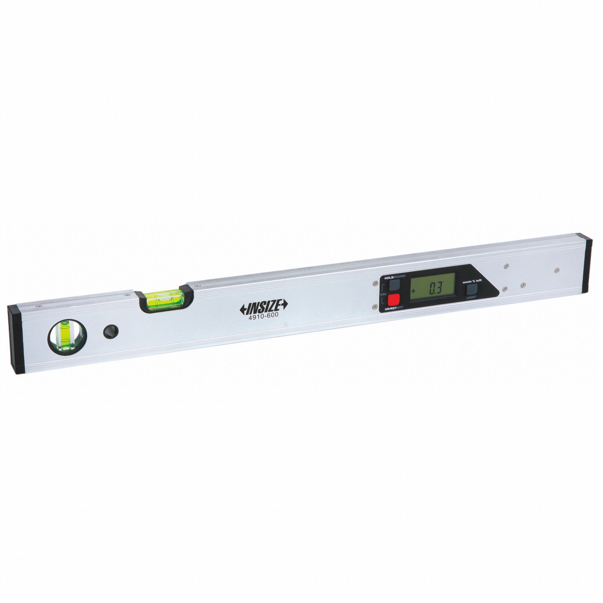 Electronic Level: 0°– 360°, Includes Batteries, 4 Neodymium, ±0.20°, 24 in Overall Lg, Case