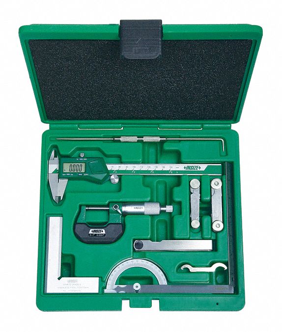 Insize 5091-E Measuring Tool Set, 9 Piece