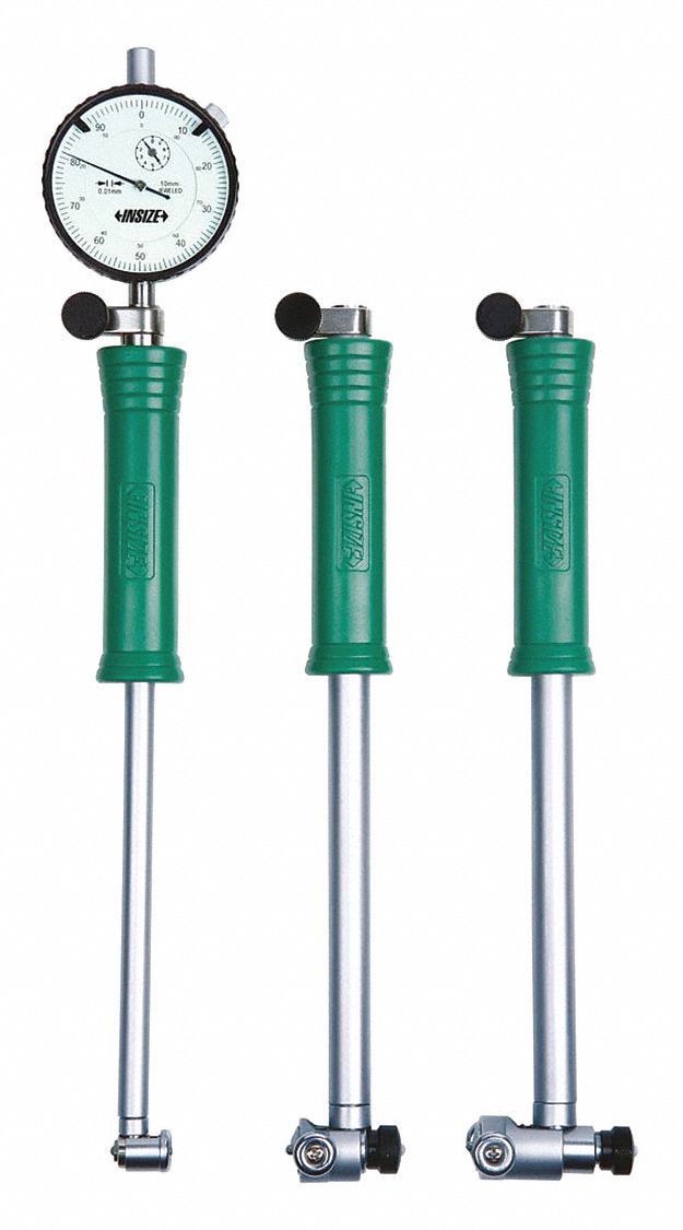INSIZE Bore Gauge Set with Dial Indicator, Operation Type Mechanical