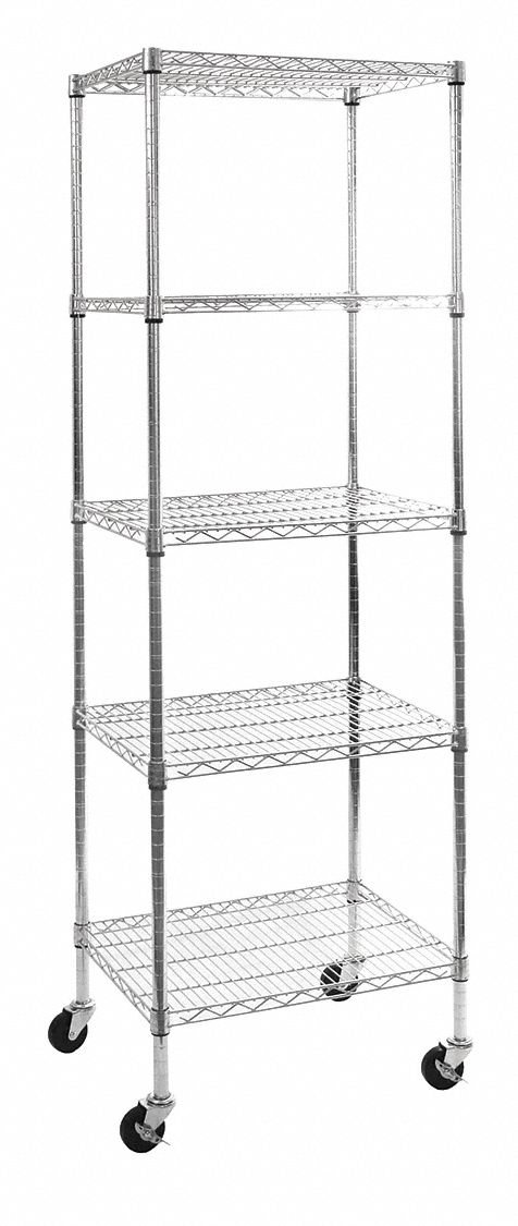 SteelWire Shelv, UltraDurable, 5-Tier, NSF