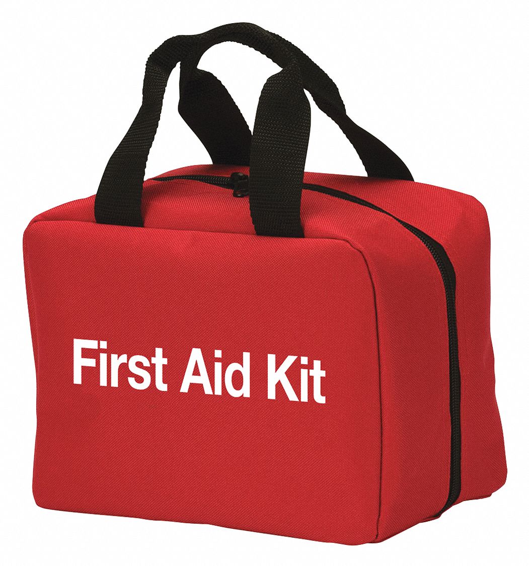 GRAINGER APPROVED First Aid Kit, Kit, Fabric, Industrial, 25 People