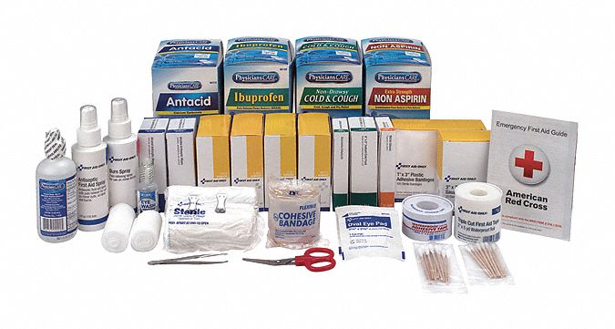 Complete Refill or Kit: 563 Components, 75 People Served, Not ANSI Compliant