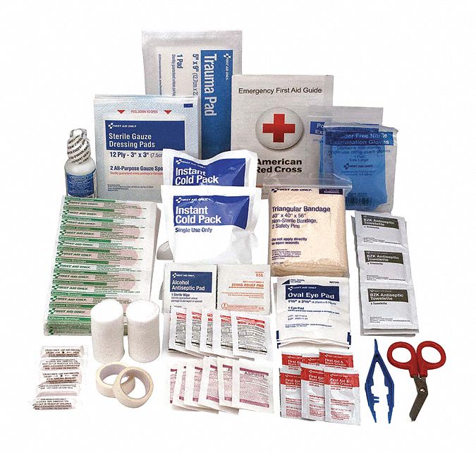 Complete Refill or Kit: 185 Components, 50 People Served, Not ANSI Compliant