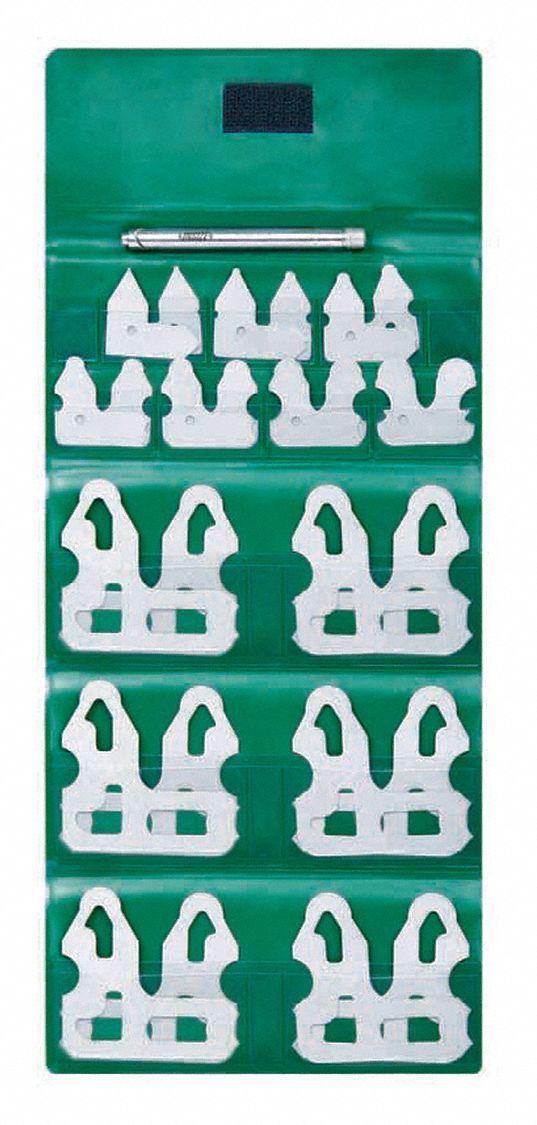 Radius Gauge Set: 13 mm, Leaves in a Pouch Set, 26 Leaves, +/-0.05 mm Accuracy