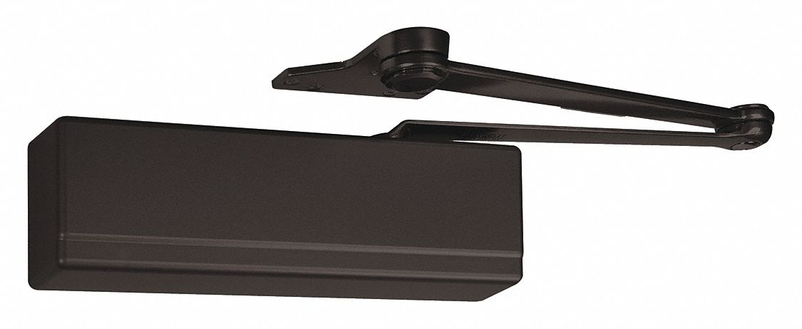 Door Closer: Parallel Mounting Type, Grade 1 - Heavy Duty, Bronze, 12 in Lg