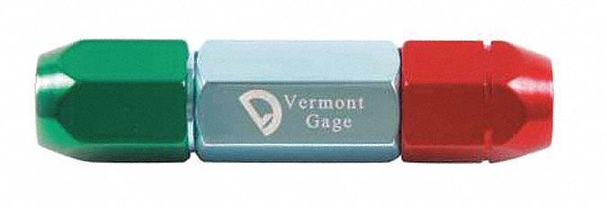 Reversible Plug Gauge Handle: 0.4061 in Compatible Gauge Dia Range - Min, Double End