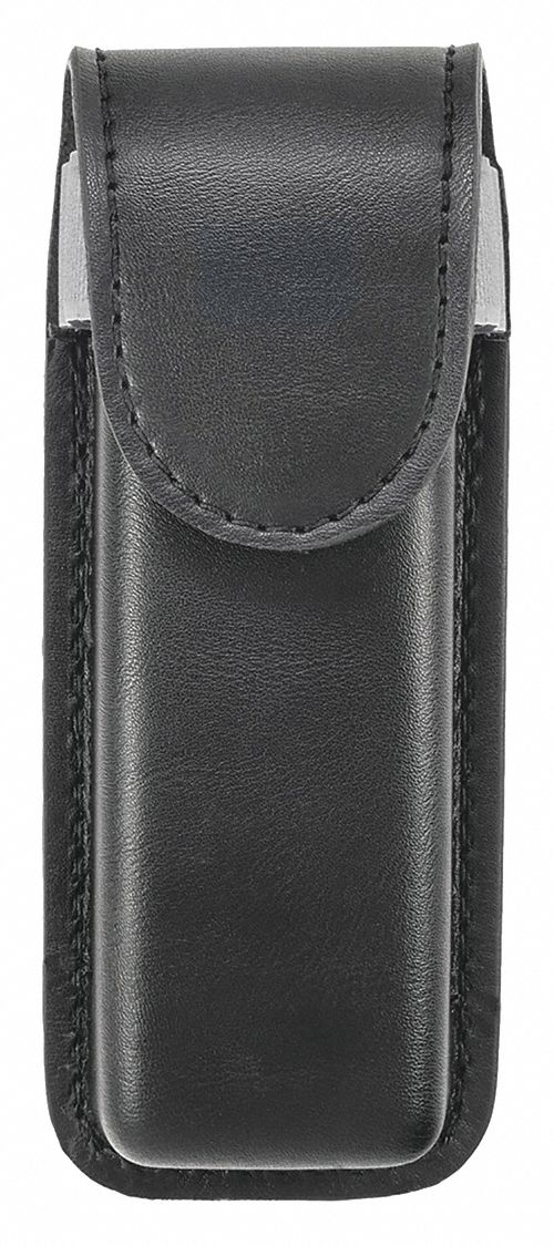 Duty Belt Accessory: Holder, Medical Pouch, Belt Mounted, Black, Synthetic Leather, S