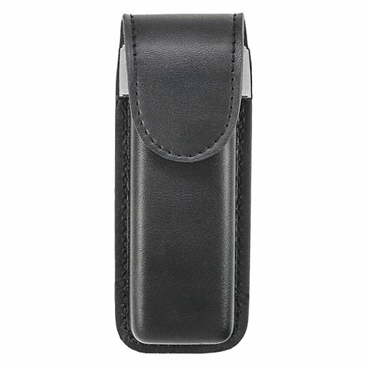 Duty Belt Accessory: Holder, Medical Pouch, Belt Mounted, Black, Synthetic Leather