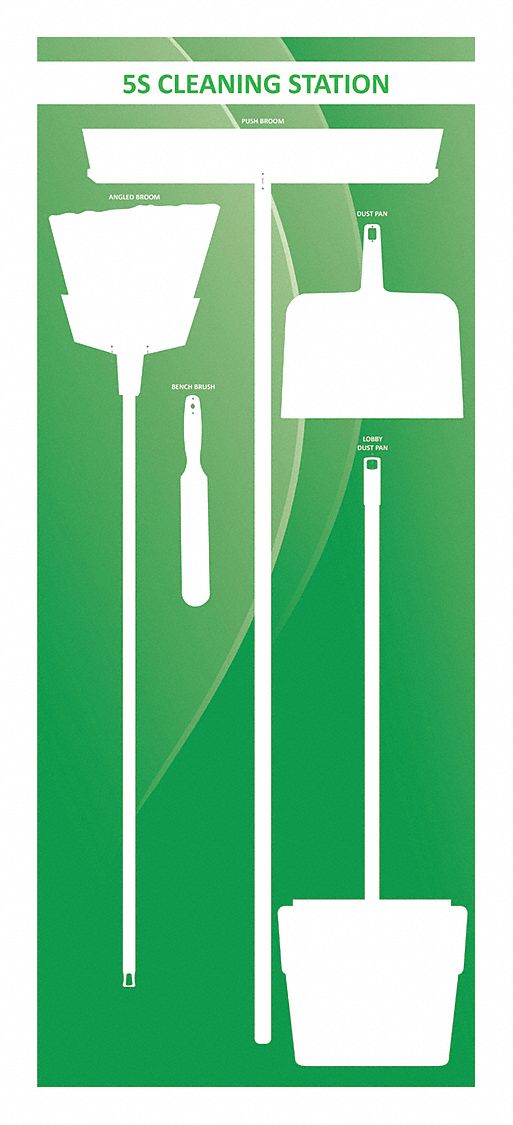 Shadow Board,  72 in H,  30 in W,  Orange