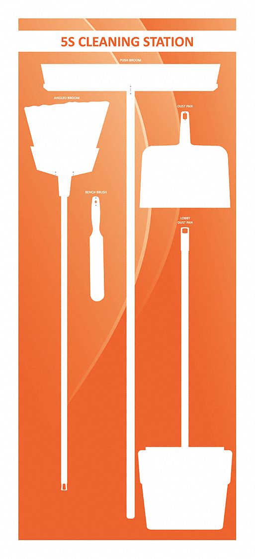 Shadow Board,  72 in H,  36 in W,  Gray