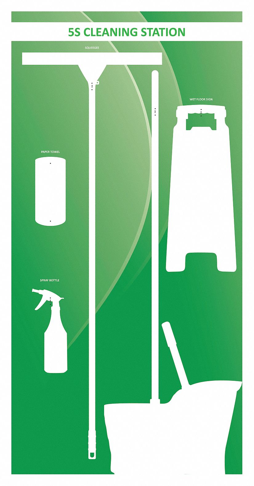 Shadow Board,  72 in H,  36 in W,  Orange