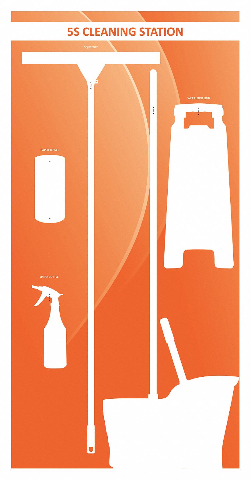 Shadow Board,  68 in H,  30 in W,  Red