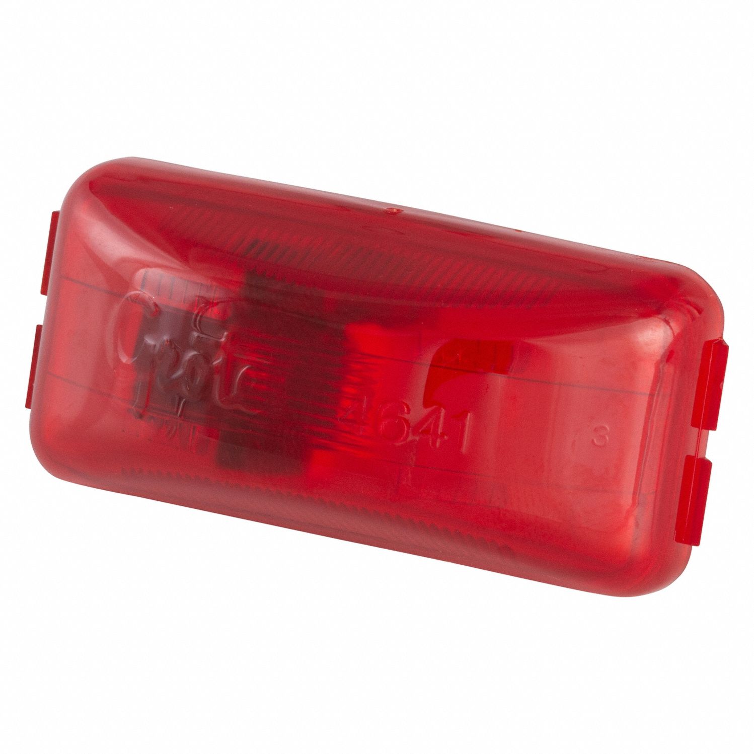CLEARANCE MARKER LAMP, INCANDESCENT, RECTANGULAR, RED, BRACKET/GROMMET, 46412